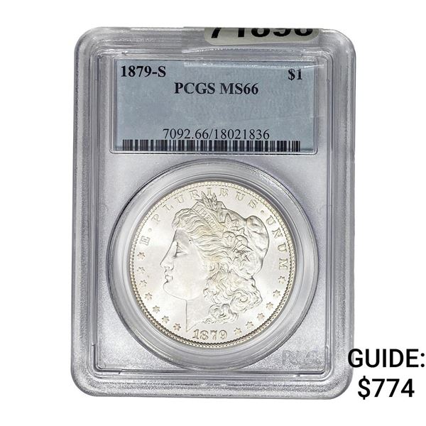 1879-S Morgan Silver Dollar PCGS MS66