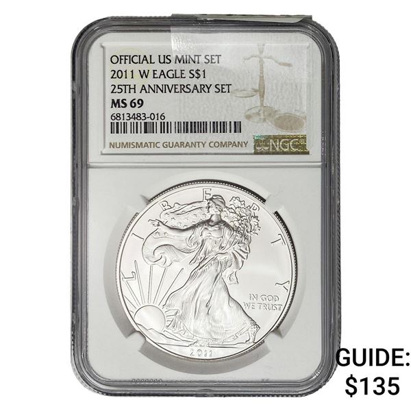 2011-W Silver Eagle NGC MS69
