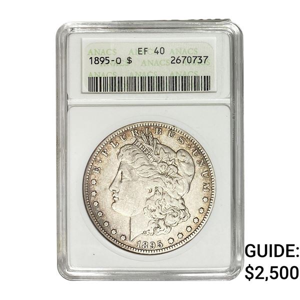 1895-O Morgan Silver Dollar ANACS EF40