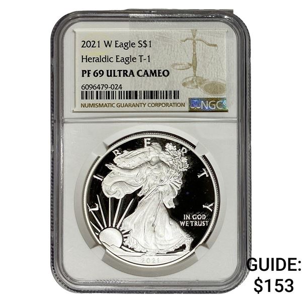 2021-W Silver Eagle NGC PF69 Ultra Cameo