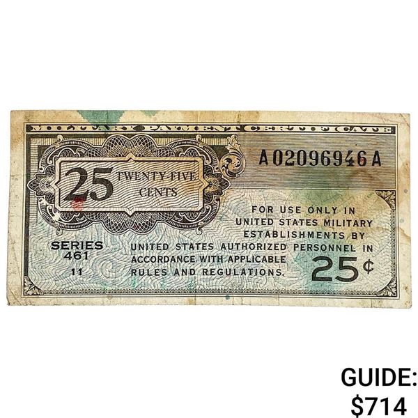 25C Military Payment Certificate Series 461