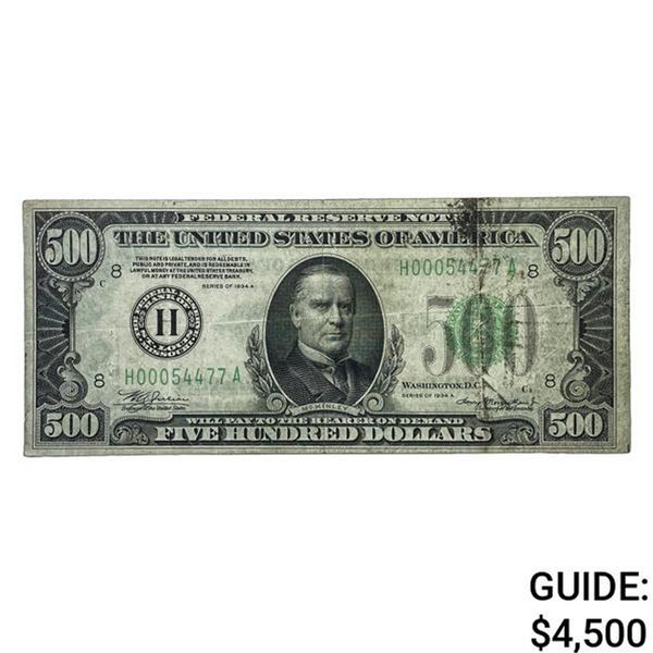 1934A $500 U.S. FRN - St. Louis XF