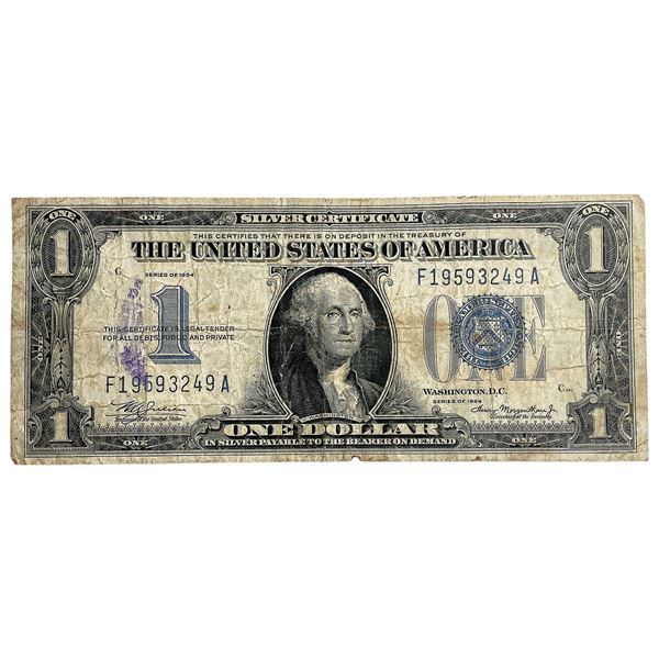 1934 $1 United States SIlver Certificate Blue Seal