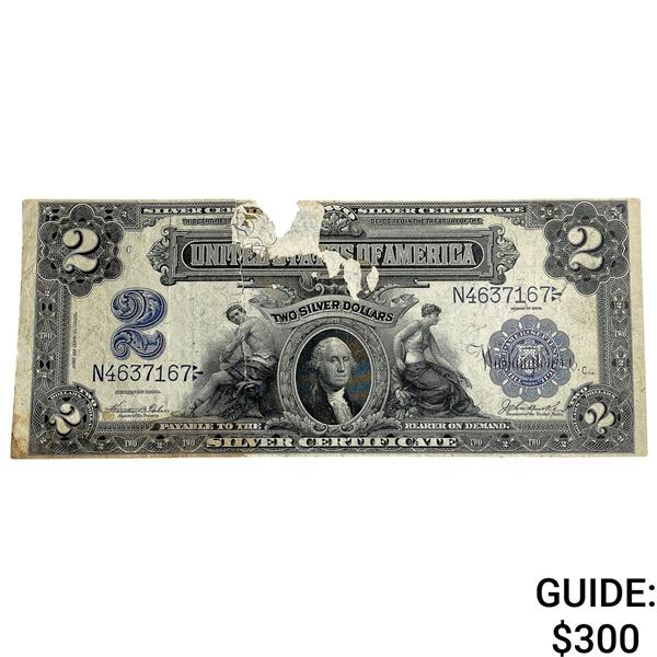 1899 $2 United States Silver Certificate Blue Seal