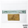Image 1 : 1761 15 S New Jersey Colonial Note PMG F 12