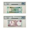 Image 2 : [2] 1978&1980 Belize/Bermuda Banknote Currency Legacy