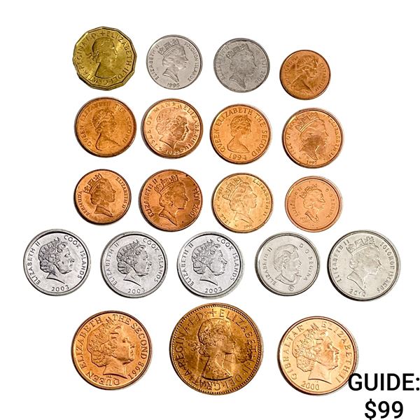 Queen Elizabeth II 20 Coin Portrait Collection