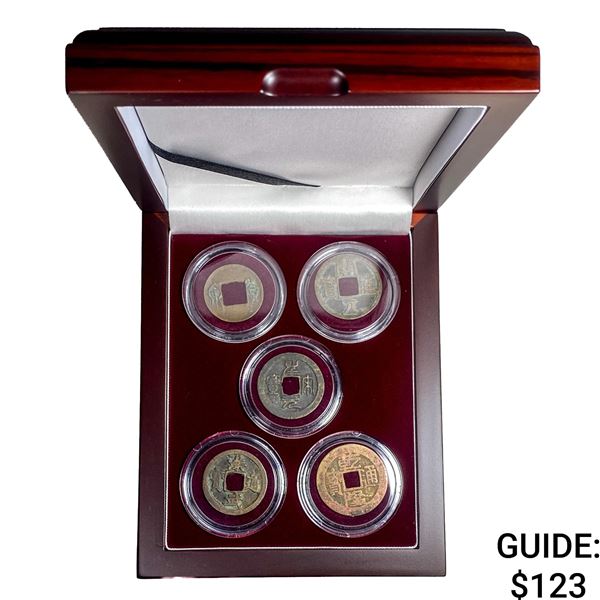 7 AD-1911 China 5 Dynasties Collection-Cash Coins