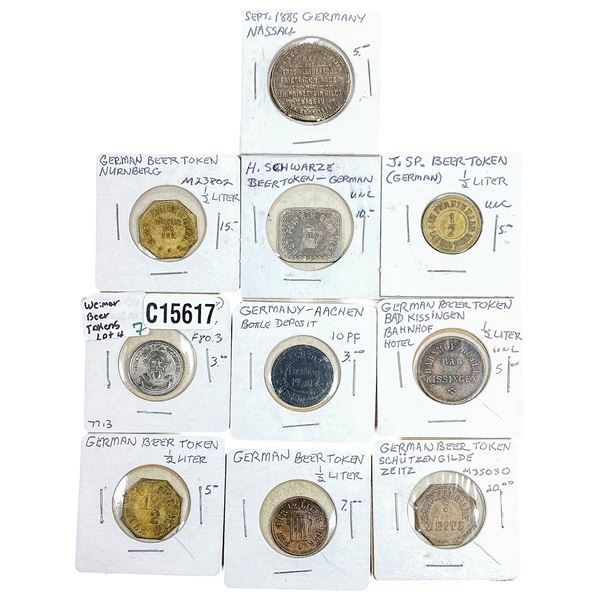 [10 Coins] Weiner Beer Tokens HIGH GRADE