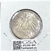 Image 2 : 1901 Silver Prussia 2 Mark AU