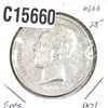 Image 1 : 1871 Silver Spain 5pts XF