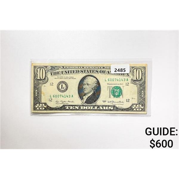 1977 $10 Federal Reserve Note-Bank of San Fran.