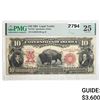 Image 1 : 1901 $10 Lg. Size Legal Tender PMG VF 25
