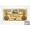 Image 1 : 1830's $2000 Large Morris Canal & Banking Note-NJ