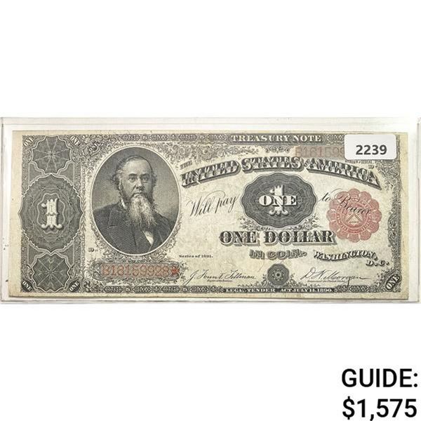 1891 $1 United States Treasury Note - Large Size