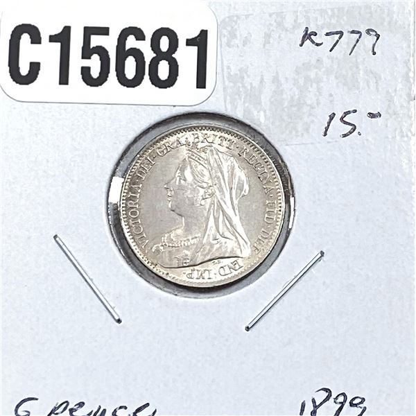 1899 Silver 6 Pence MS