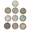 Image 1 : [10 Coins] 1940 Silver Canada 25c HIGH GRADE