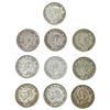 Image 1 : [10 Coins] 1939-1940 Silver Canada 25c HIGH GRADE