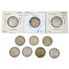 Image 1 : [10 Coins] 1930-1936 Silver Canada 25c Fine
