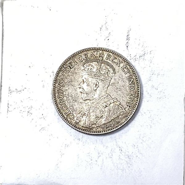 1928 Silver Canada 25c AU