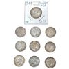 Image 1 : [10 Coins] 1944 Silver Canada 25c HIGH GRADE
