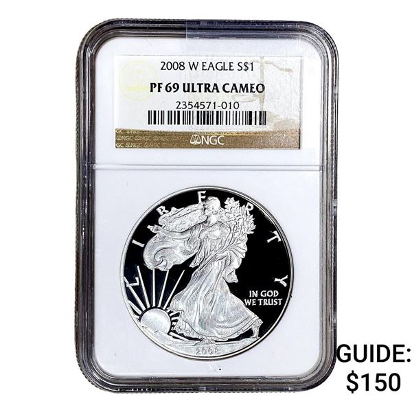 2008-W Silver Eagle NGC PF69 Ultra Cameo