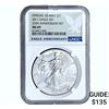 Image 1 : 2011 Silver Eagle NGC MS69 25th Anniversary