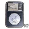 Image 1 : 2017 South Africa 1 Krugerrand 1OZ SIlver NGC SP70