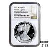 Image 1 : 2021-W Silver Eagle NGC PF69 Hearldic Eagle T-1 UC