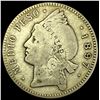 Image 1 : 1897 Dominican Republic Silver 1/2 Peso ABOUT UNCIRCULATED
