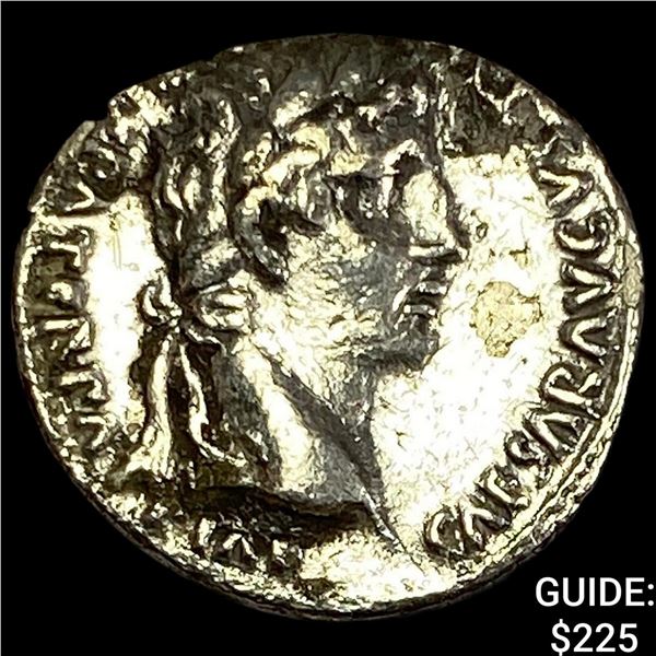 Augustus Gaius & Lucius Silver Denarius CLOSELY UNCIRCULATED