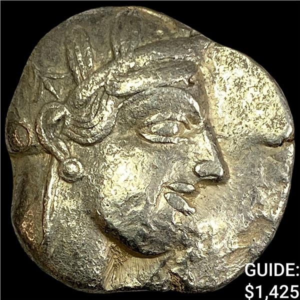 Athens 455-440 BC Silver Owl Tetradrachm CLOSELY UNCIRCULATED