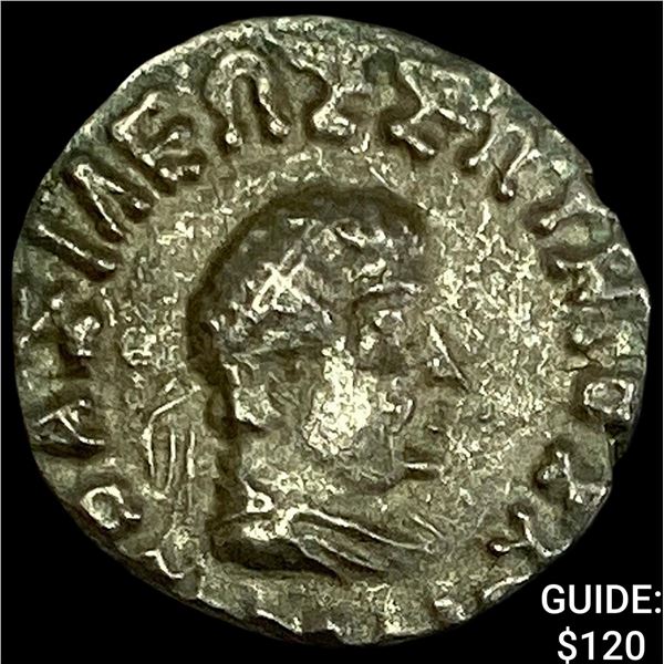 Bactria Hermaeus 70-50 BC Silver Drachm NEARLY UNCIRCULATED