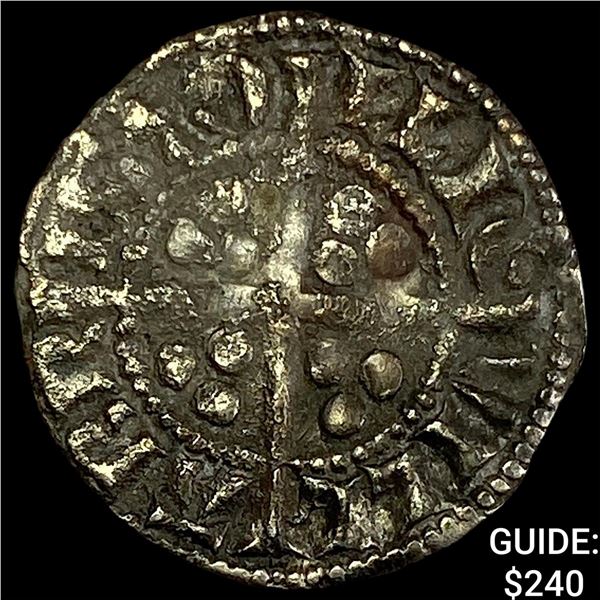 1329-1177 Gr. Britian Edward III Silver 1 Penny NEARLY UNCIRCULATED