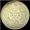 Image 2 : 1912 India Geo V Silver 1 Rupee UNCIRCULATED