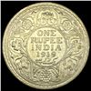 Image 2 : 1919 India Geo V Silver 1 Rupee UNCIRCULATED