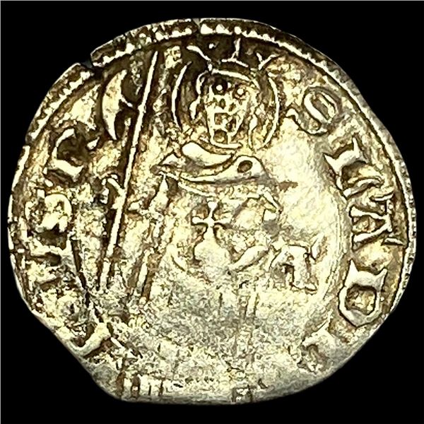 1368-1392 Venice Silver Soldino NEARLY UNCIRCULATED