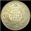 Image 2 : 1919 India Geo V Silver 1 Rupee UNCIRCULATED