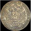 Image 2 : 1936 Venezuela Silver 5 Bolivares NEARLY UNCIRCULATED