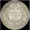 Image 2 : 1917 British-India Silver Rupee UNCIRCULATED