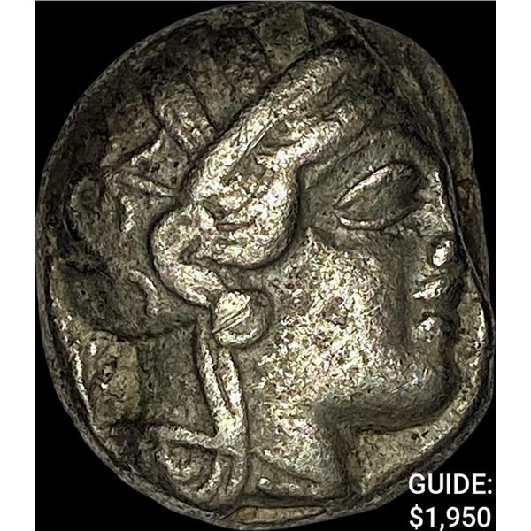 [440-404] BC Attica Athens Silver Owl Tetradrachm NEARLY UNCIRCULATED