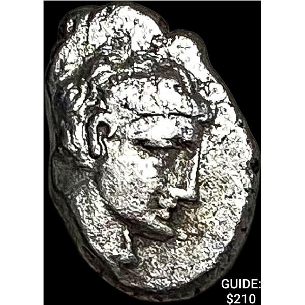 Caria Mylasa Hekatomnos 392-376 BC Silver Diobol NEARLY UNCIRCULATED