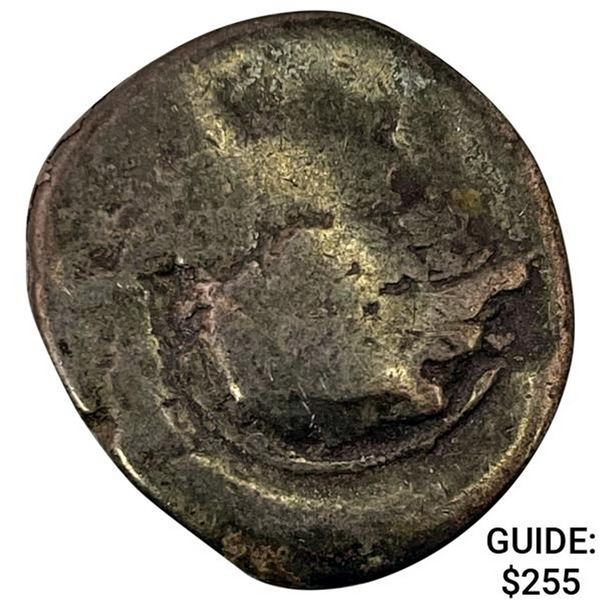 Greece Campania, Hyria Silver Didrachm ABOUT UNCIRCULATED