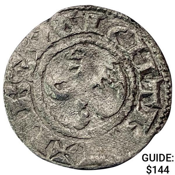 1100-1225 Crusades France Silver Denier NEARLY UNCIRCULATED