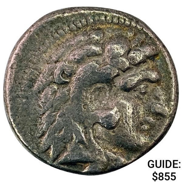Macedon Alex. III 336-323 BC Silver Tetradrachm NEARLY UNCIRCULATED