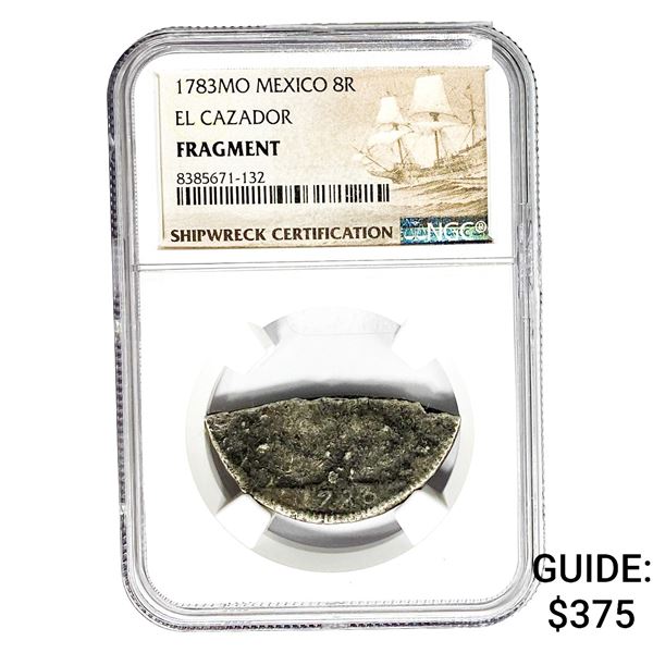 1783MO Mexico 8R El Cazador Fragment NGC