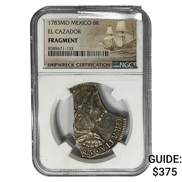 1783MO Mexico 8R El Cazador Fragment NGC
