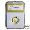 Image 1 : 1992 1/10oz $5 Gold Eagle PGA MS70