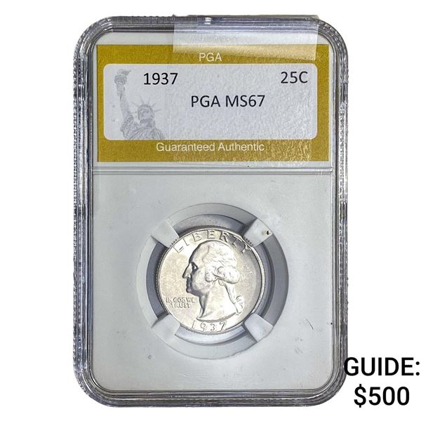 1937 Washington Silver Quarter PGA MS67