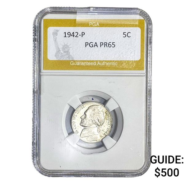 1942-P Jefferson Nickel PGA PR65